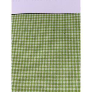 Green & White Gingham Check Cotton Fabric 44" Wide 1/2 Yard Craft Sewing